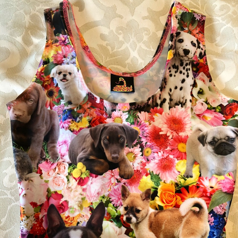 Pretty Snake Puppy Garden Party Fit&Flare Dress - Picture 8 of 14